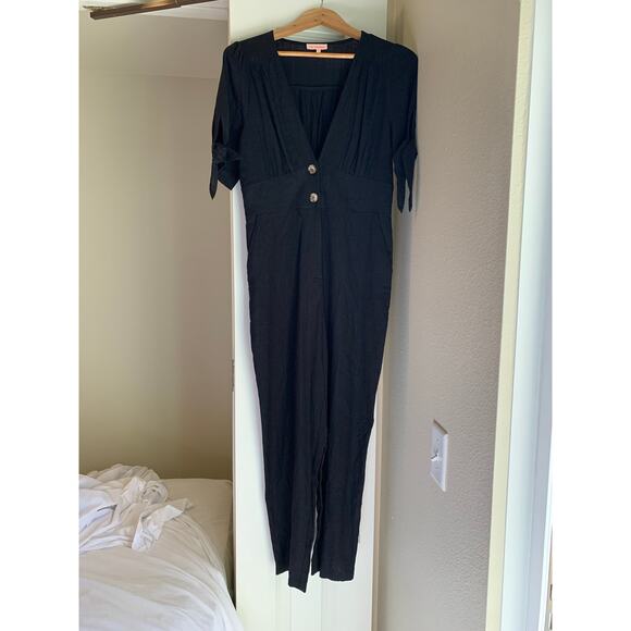 Re:Named Women's Short sleeve pants Black Romper size MEDIUM - Picture 1 of 5